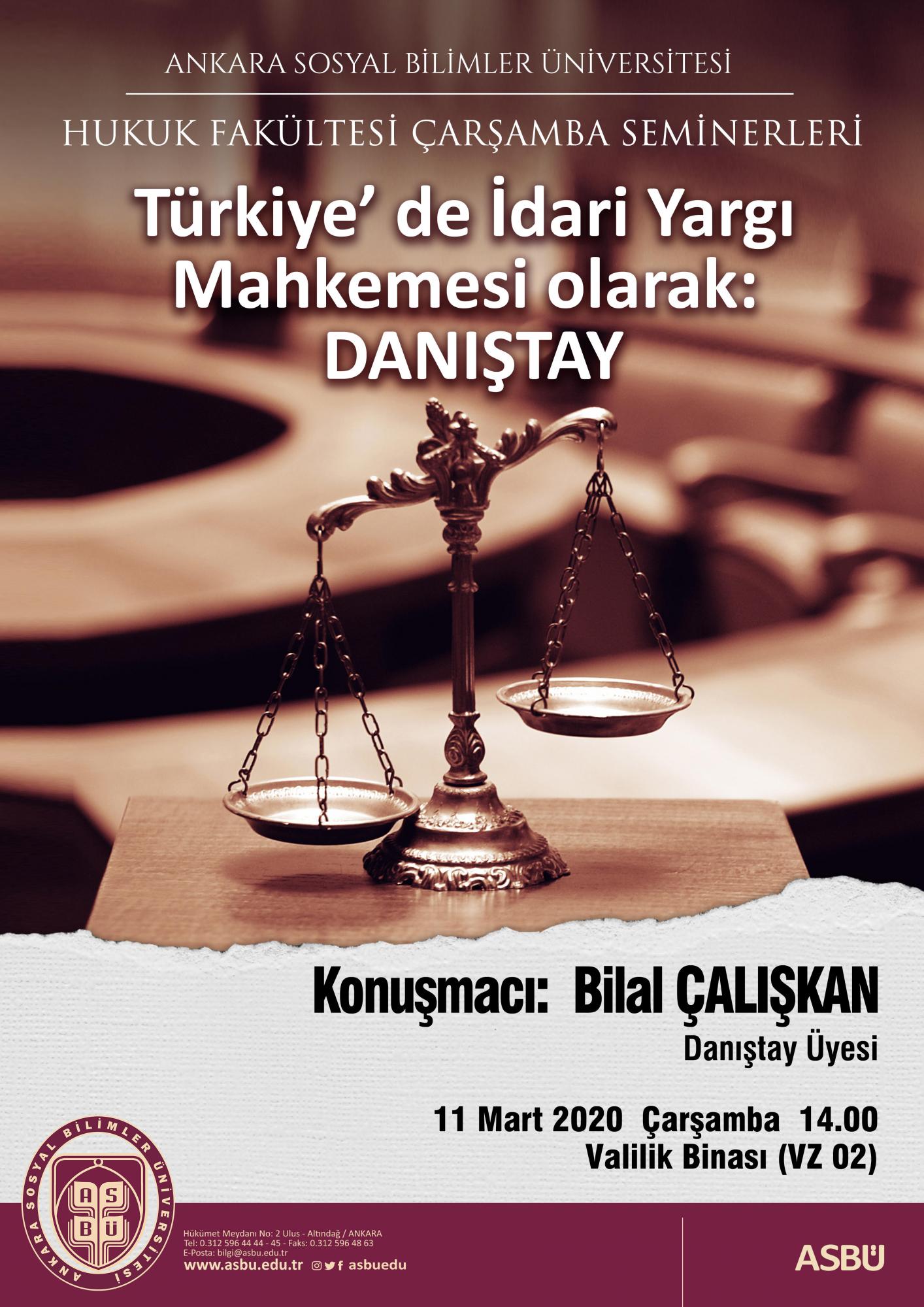 Türkiye’de İdari Yargı Mahkemesi olarak Danıştay