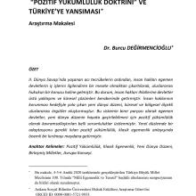 Klasik Egemenlik Anlayışında Bir Kırılma 1