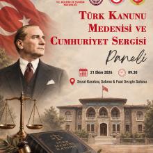 Türk Kanunu Medenisi ve Cumhuriyet Sergisi Paneli afişi